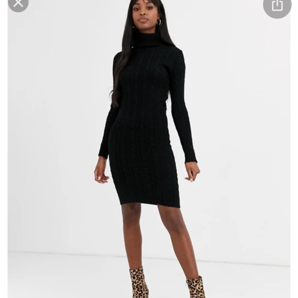 Asos tall cable knit sweater dress